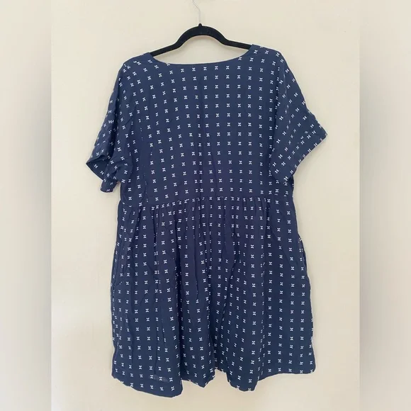 Madewell v-neck Dolman Sleeve Mini Dress size XL - Picture 5 of 6
